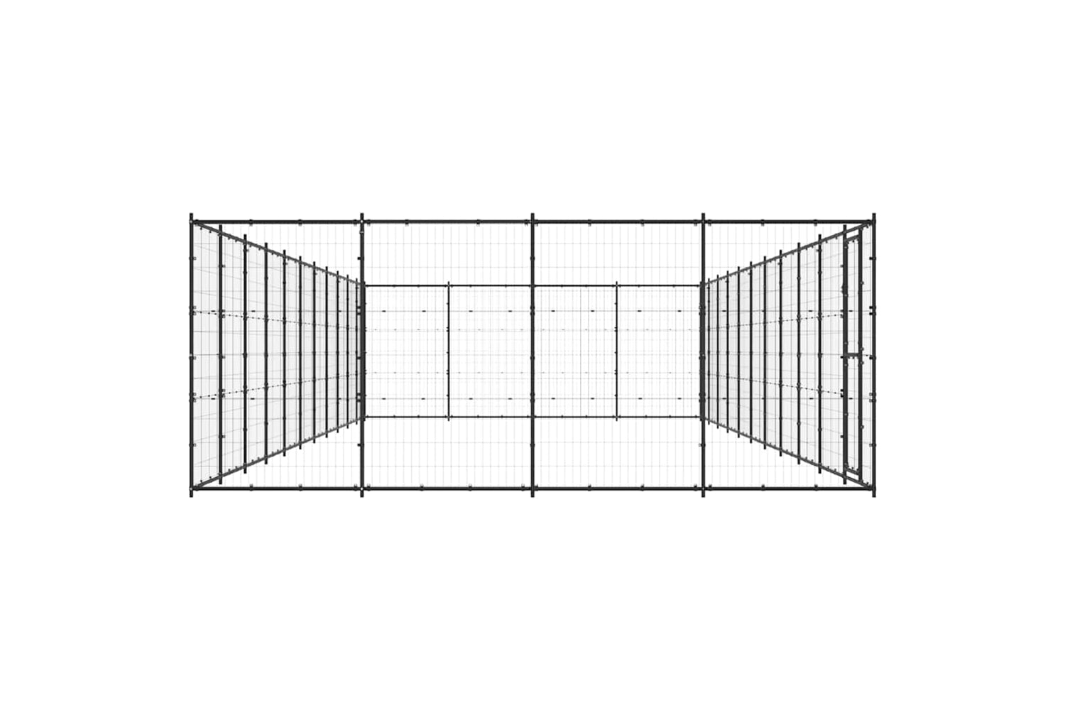 Vidaxl 3082317 Outdoor Dog Kennel Steel 53.24 M2-4