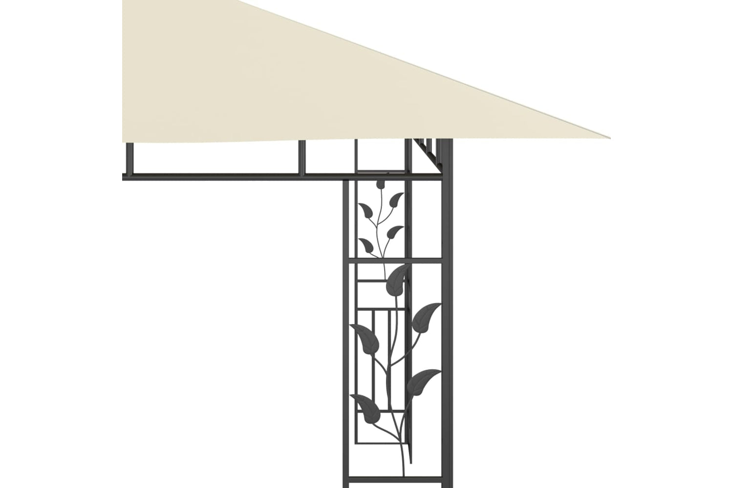 Vidaxl 3070315 Gazebo With Mosquito Net&led String Lights 4x3x2.73 M Cream-7