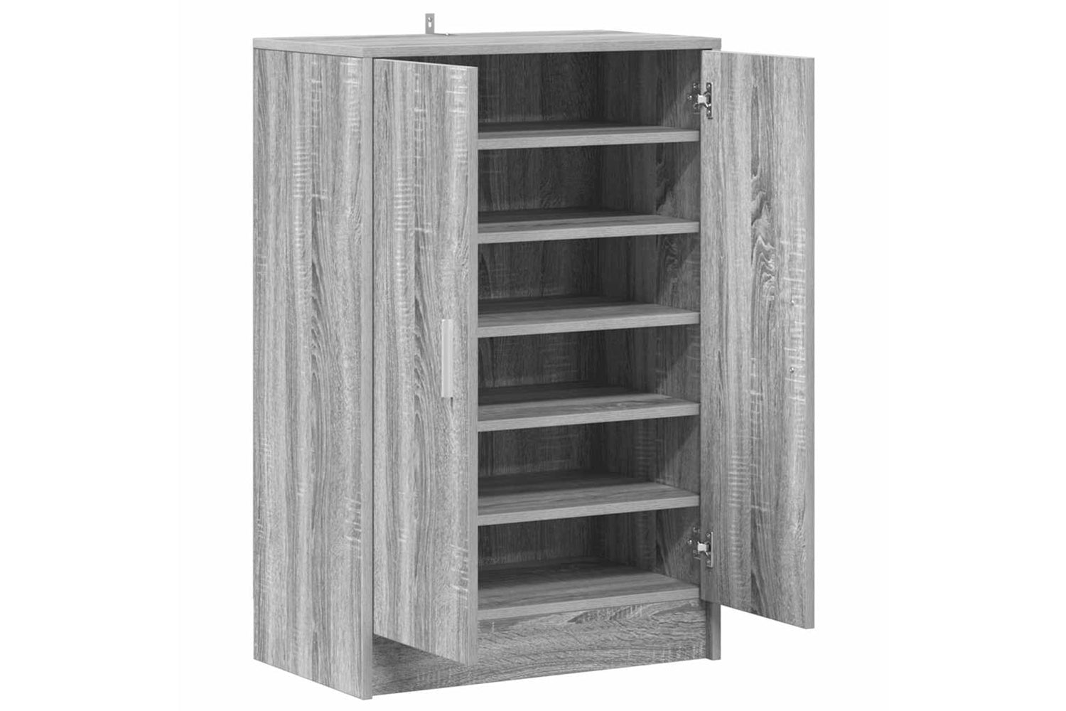 vidaXL Shoe Cabinet Grey Sonoma 60x35x92cm Engineered Wood-3