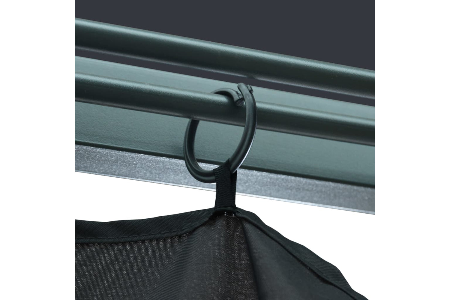 Vidaxl 3070333 Gazebo With Curtain&led String Lights 3x3 M Anthracite Aluminium-8