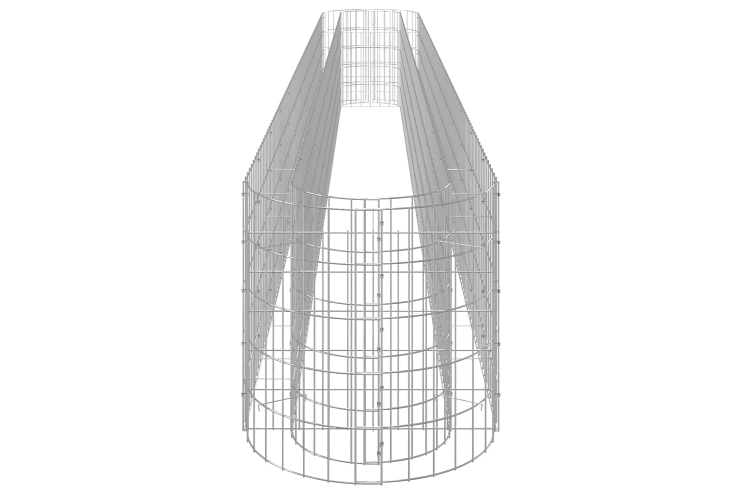 vidaXL 152029 Gabion Raised Bed Galvanised Iron 470x50x50cm-4