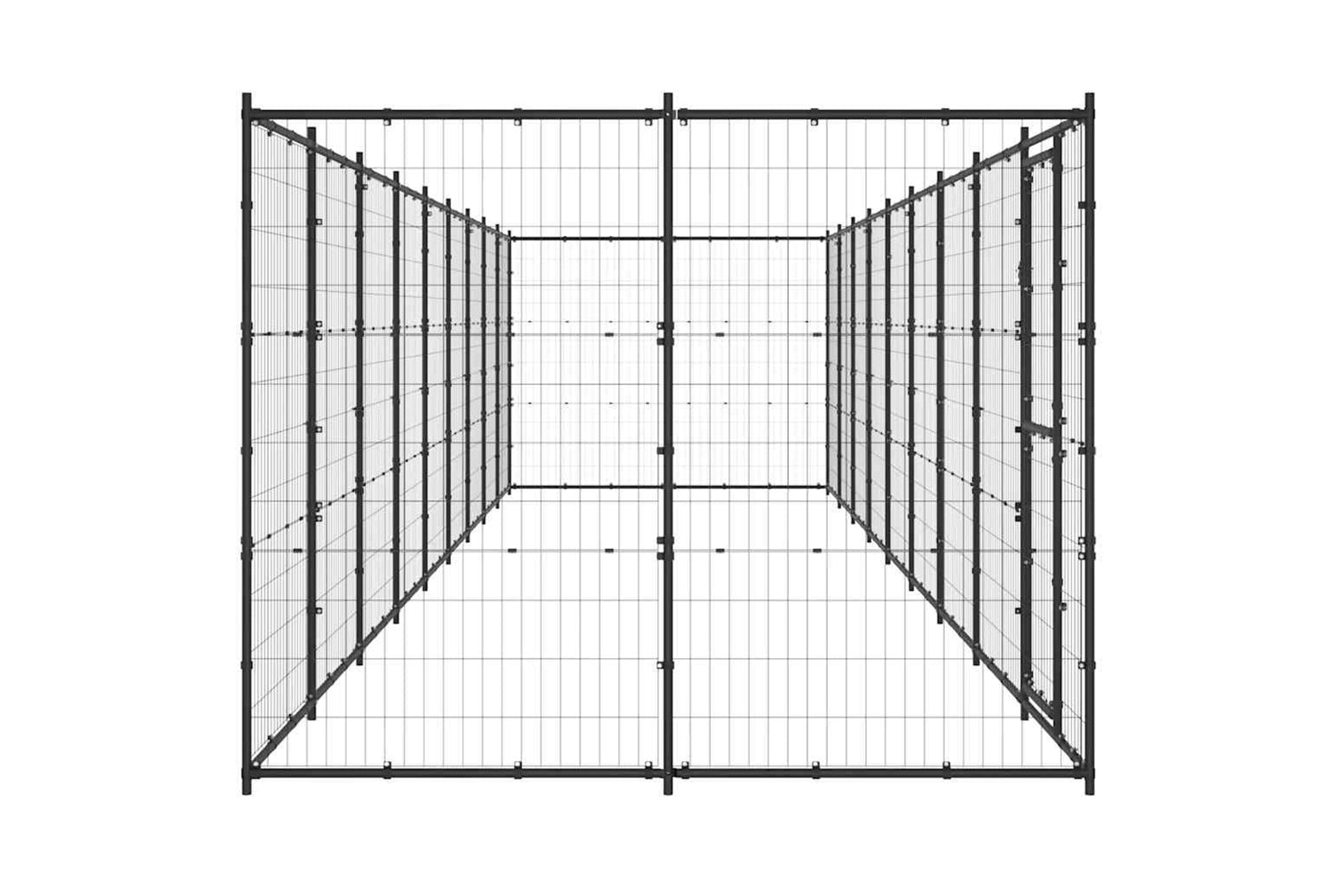 Vidaxl 3082301 Outdoor Dog Kennel Steel 21.78 M2-4