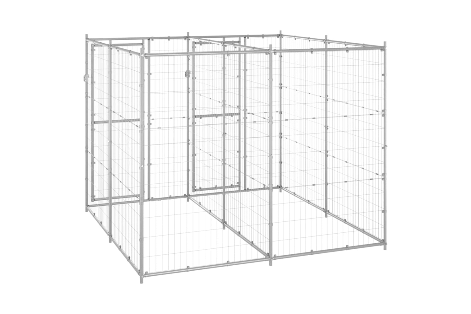 Vidaxl 3082282 Outdoor Dog Kennel Galvanised Steel 4.84 M2-4