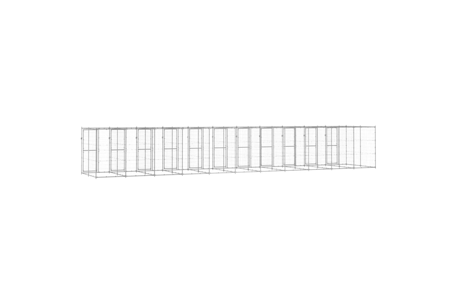 Vidaxl 3082291 Outdoor Dog Kennel Galvanised Steel 26.62 M2-4