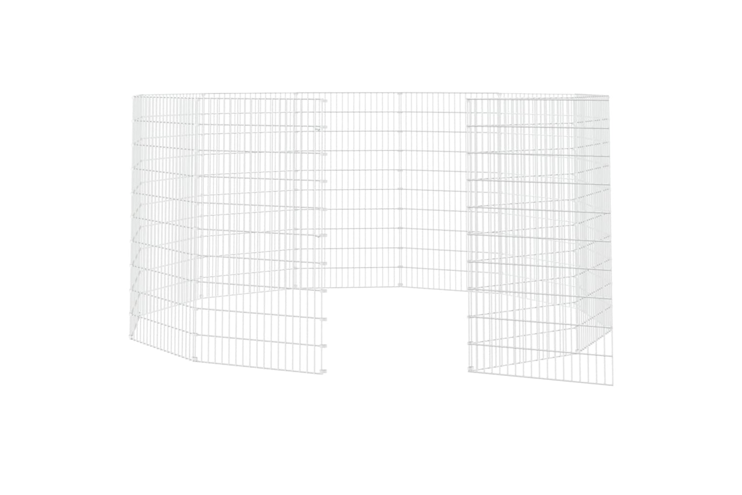 Vidaxl Free Range Animal Enclosure 12-panel 54x100 Cm Galvanised Iron-4