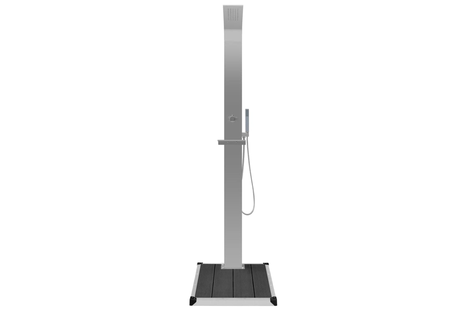 Vidaxl 3051288 Outdoor Shower With Tray Wpc Stainless Steel-4