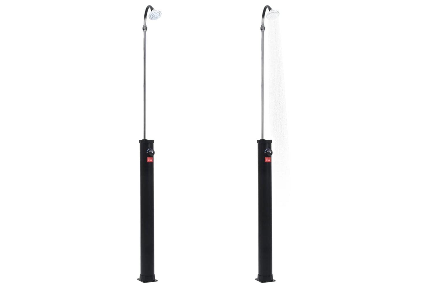 vidaXL 92295 Garden Solar Shower Black 215cm 8 L-3