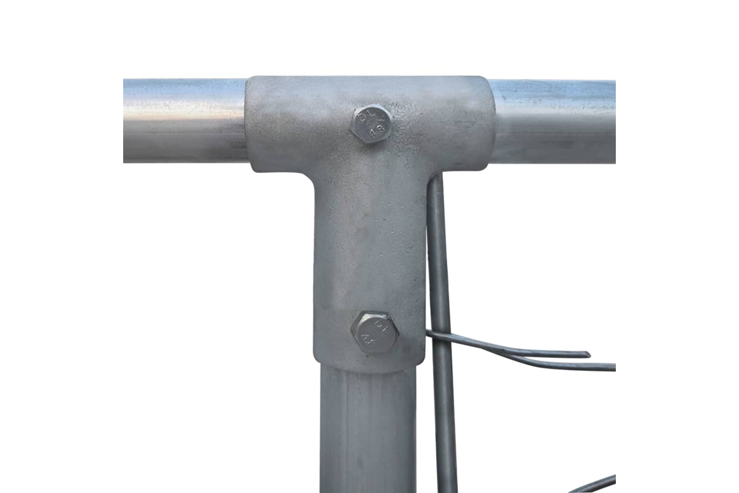 Vidaxl 170819 Outdoor Dog Kennel Galvanised Steel 2x2x1 M-3