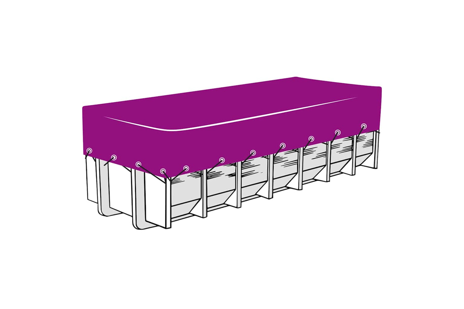 vidaXL 144999 Container Net Hdpe 3x7 M Black-4