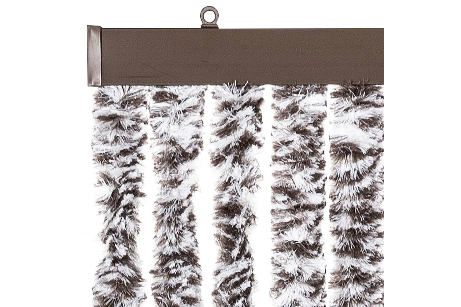 vidaXL Insect Curtain Brown And Beige 90x220cm Chenille-3