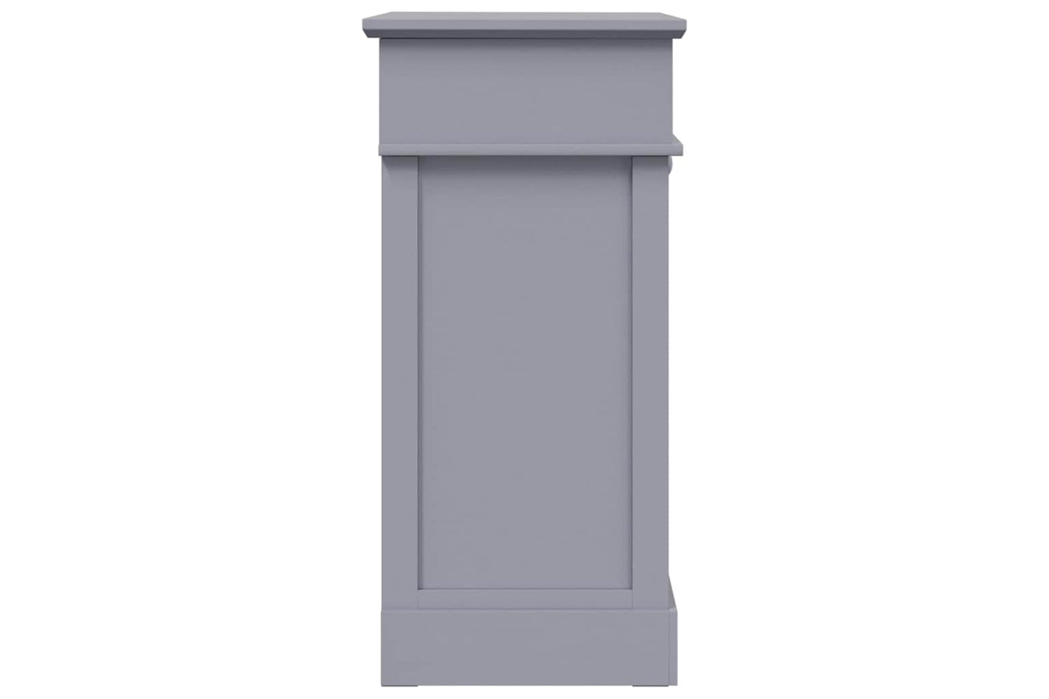 vidaXL 284084 Shoe Cabinet Grey 50x28x58cm Paulownia Wood-4