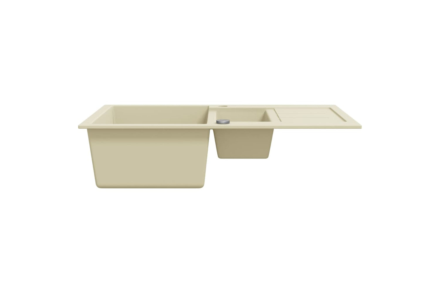 Vidaxl Granite Kitchen Sink Double Basins Beige-3