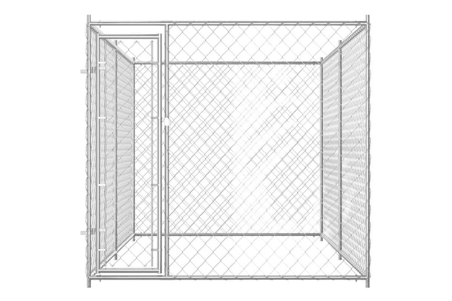 Vidaxl Outdoor Dog Kennel 193x193x185 Cm-3