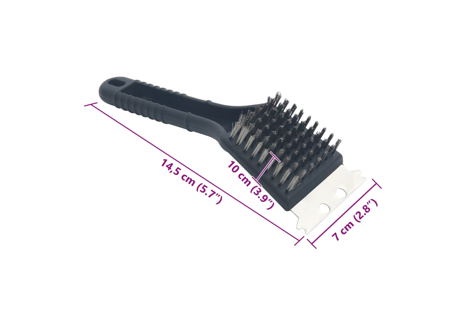 Vidaxl 180083 Charcoal/gas Bbq Grill Brush Copper Wire-7