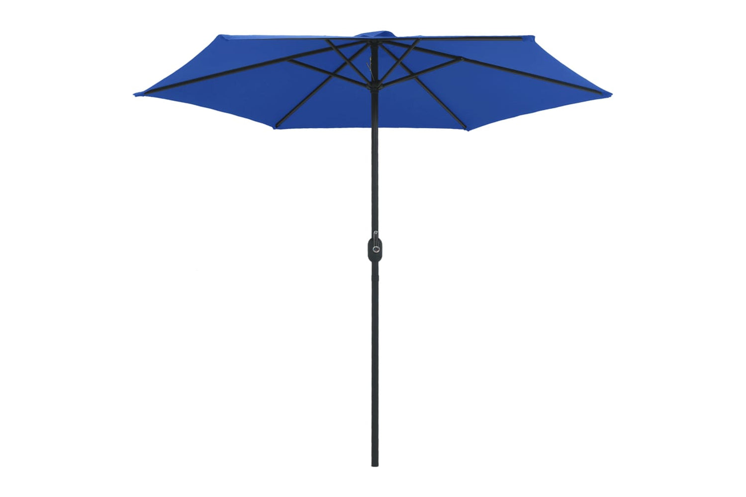 vidaXL 47351 Outdoor Parasol With Aluminium Pole 270x246cm Azure Blue-3