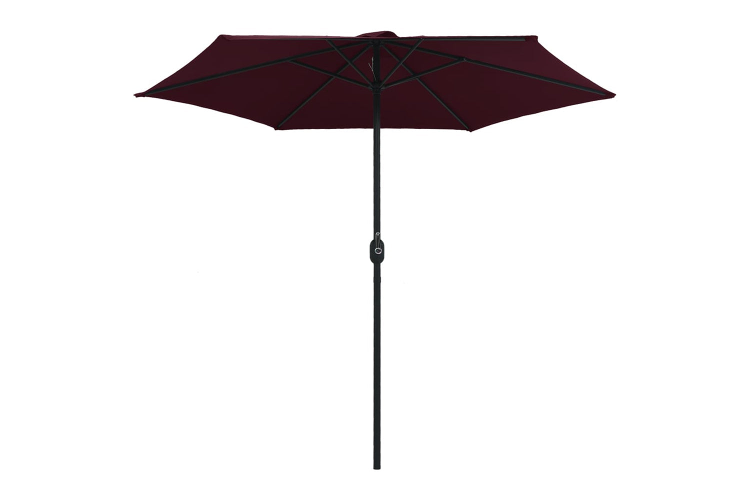 vidaXL 47348 Outdoor Parasol With Aluminium Pole 270x246cm Bordeaux Red-3