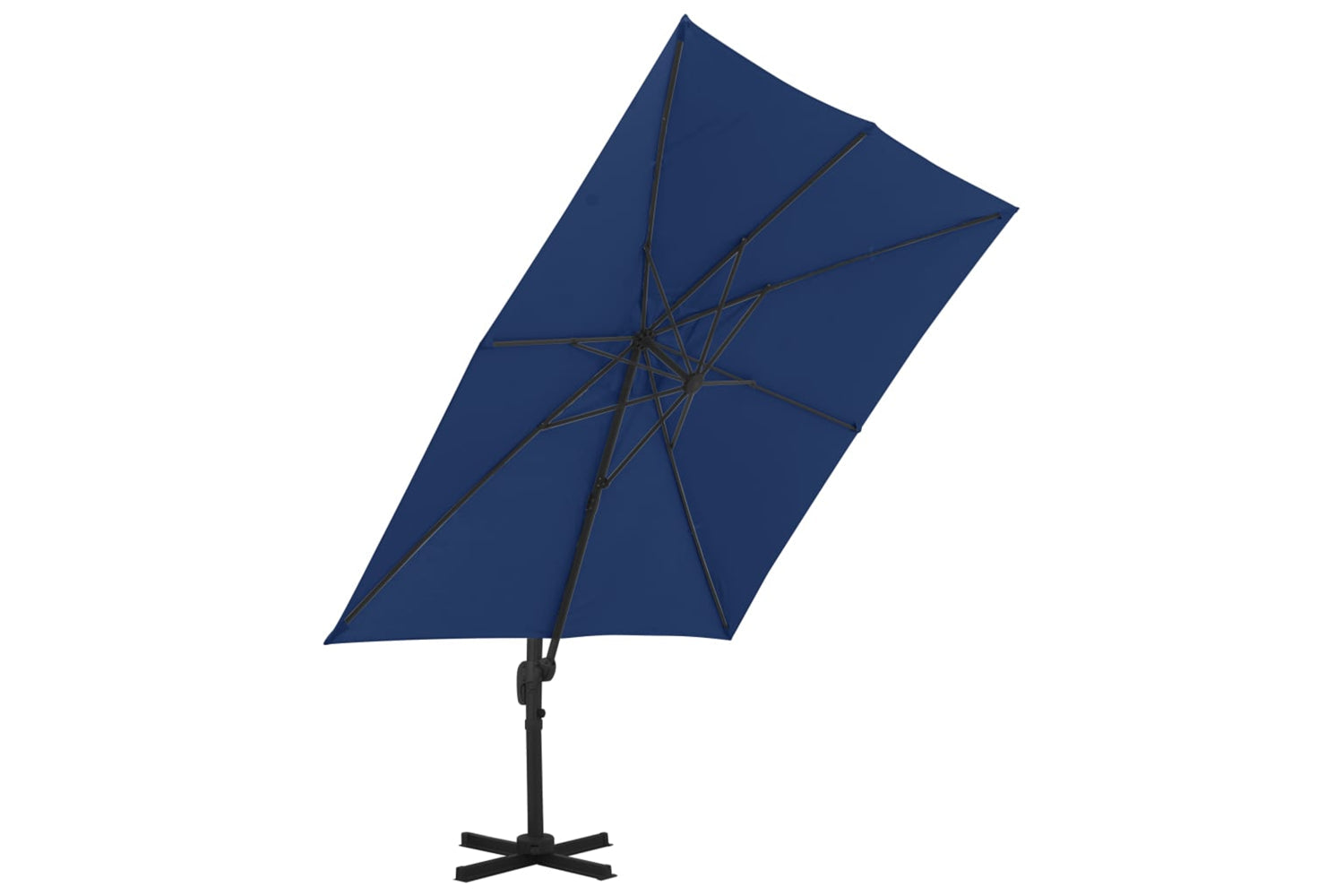 Vidaxl 47002 Cantilever Umbrella With Aluminium Pole 3x3 M Azure Blue-3