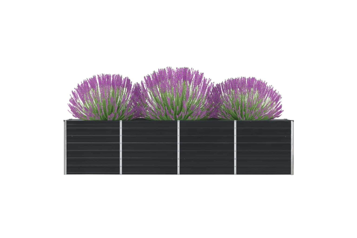 vidaXL 47051 Raised Garden Bed 320x40x77cm Galvanised Steel Anthracite-3