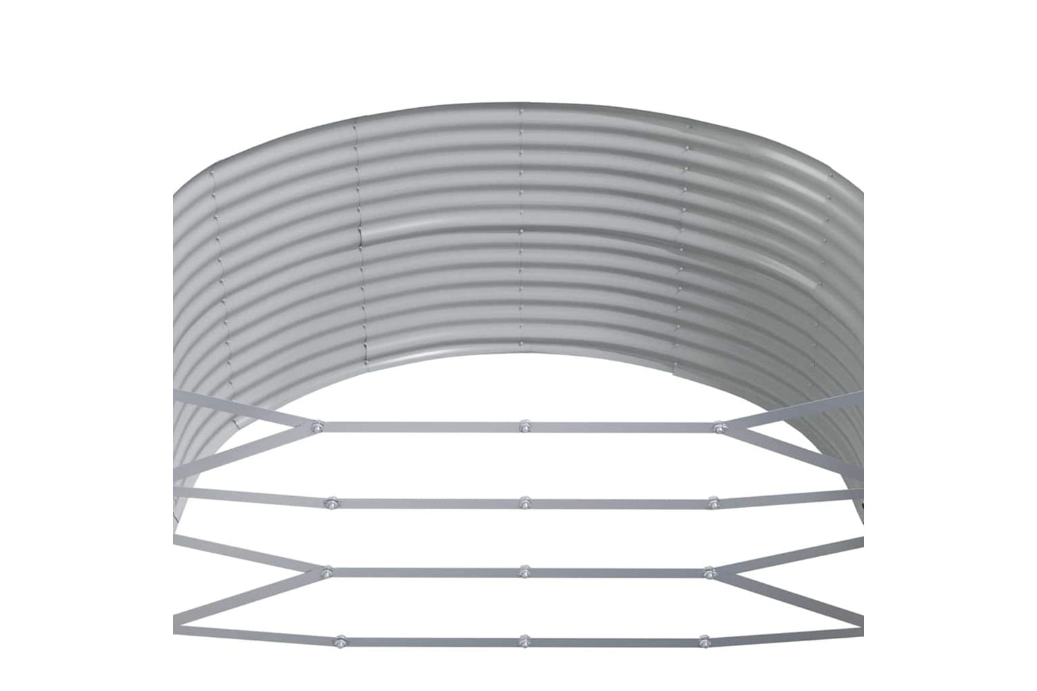 vidaXL 319096 Garden Raised Bed Anthracite 212x140x68cm Powder-coated Steel-4