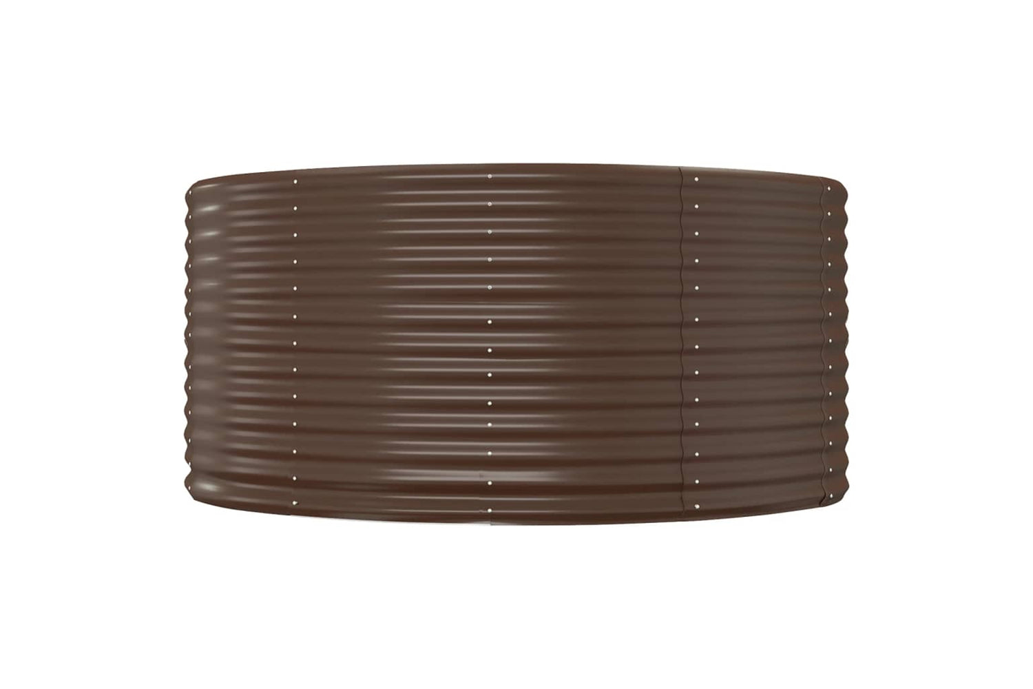 vidaXL 319090 Garden Raised Bed Brown 140x140x68cm Powder-coated Steel-2