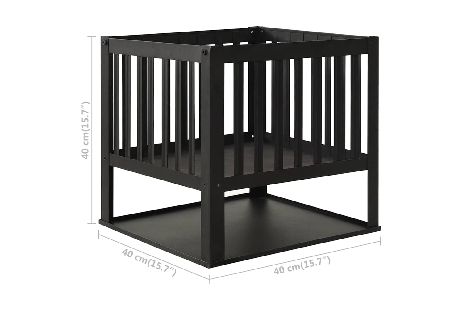 vidaXL 315088 Fire Pit 40x40x40cm Steel-4
