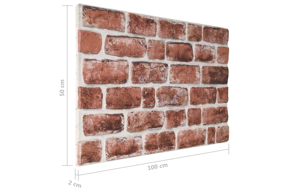 Vidaxl 149578 3d Wall Panels With Dark Brown Brick Design 10 Pcs Eps-7