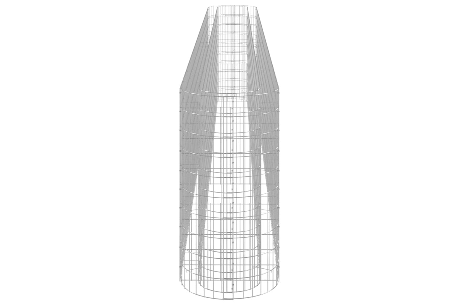vidaXL 152038 Gabion Raised Bed Galvanised Iron 540x50x100cm-4