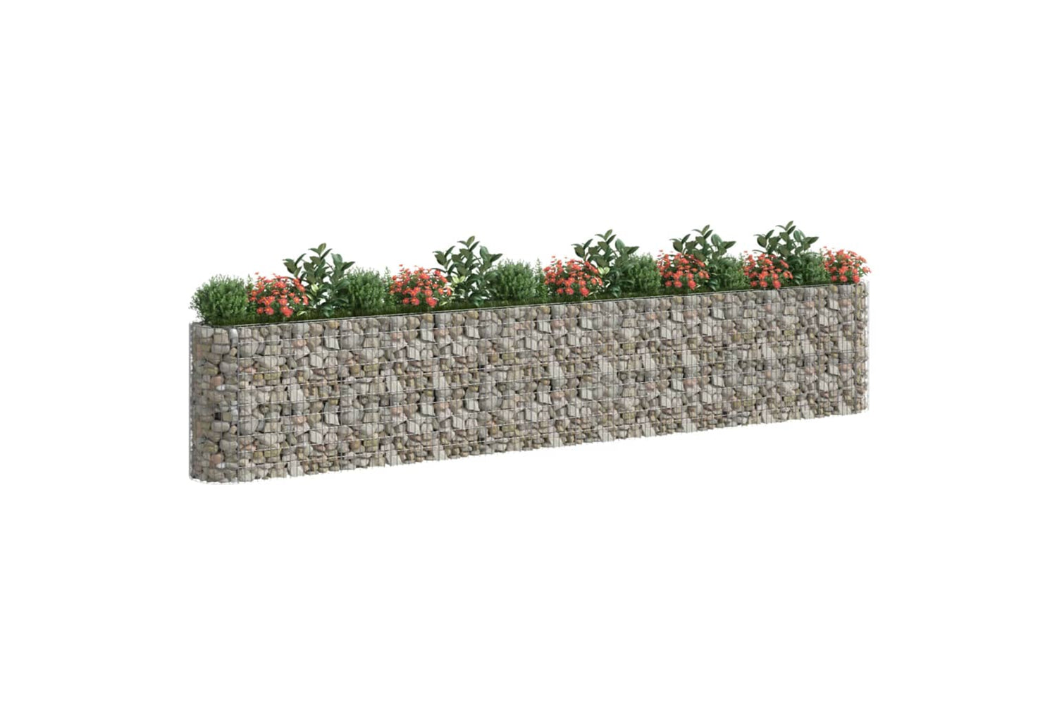 vidaXL 152038 Gabion Raised Bed Galvanised Iron 540x50x100cm-2