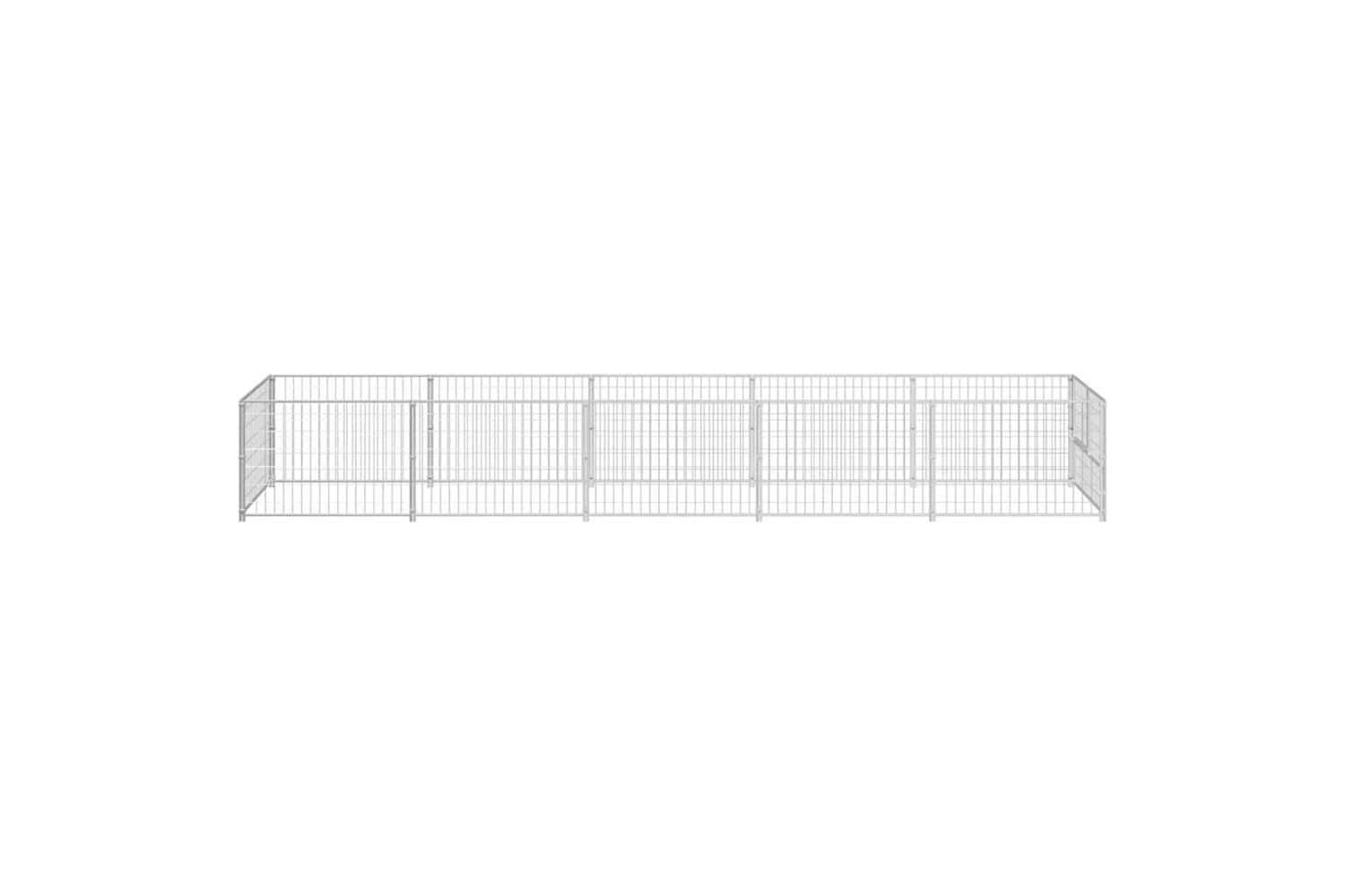 Vidaxl 3082103 Dog Kennel Silver 5 M2 Steel-4
