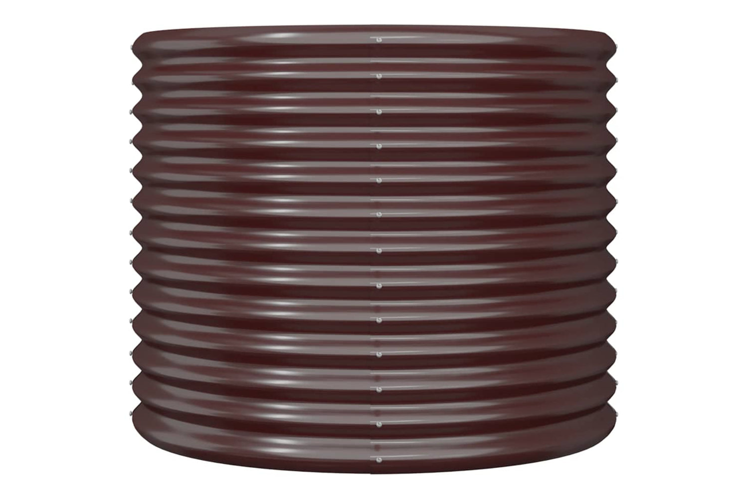 vidaXL 318860 Garden Planter Powder-coated Steel 80x80x68cm Brown-2