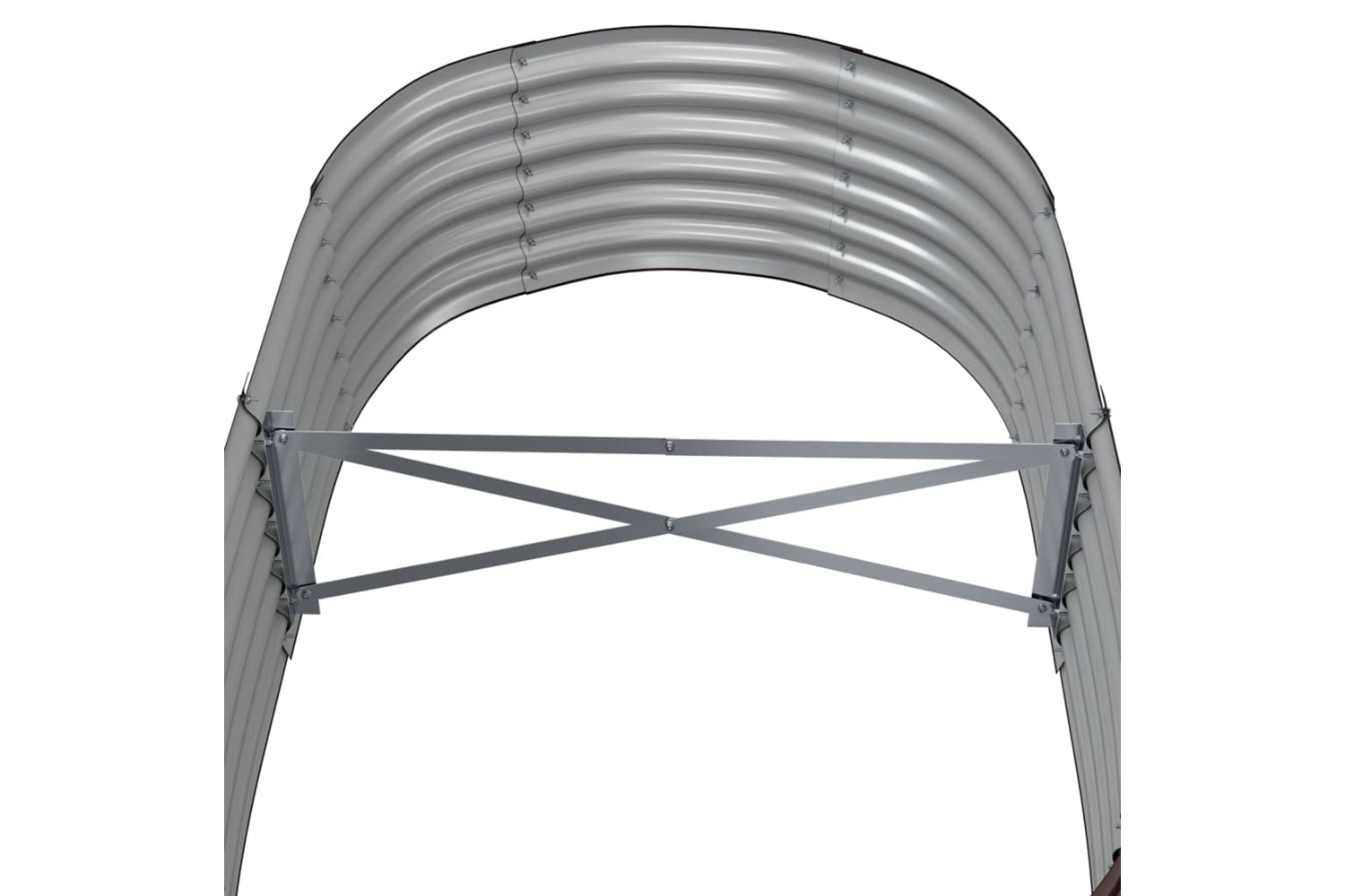 vidaXL 318915 Garden Raised Bed Powder-coated Steel 152x80x36cm Brown-4