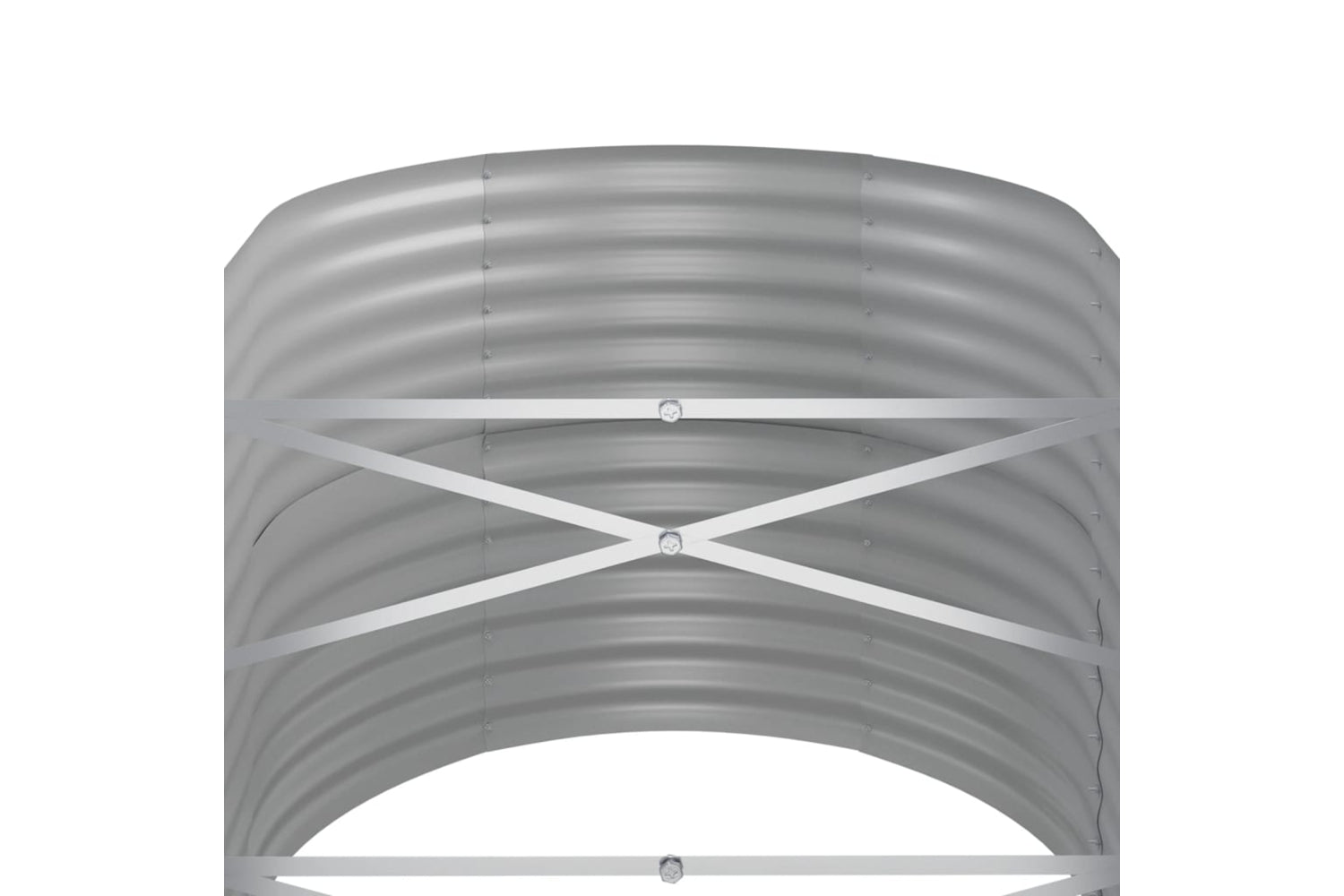 vidaXL 318963 Garden Raised Bed Powder-coated Steel 368x80x68cm Green-4