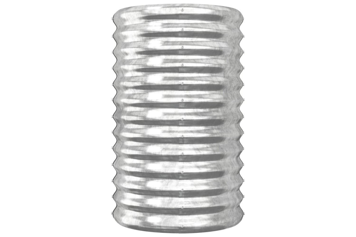vidaXL 318852 Garden Planter Powder-coated Steel 40x40x68cm Silver-2