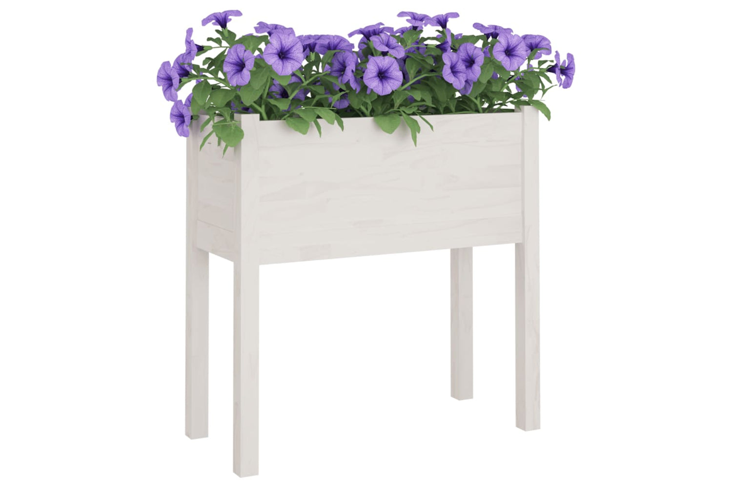 vidaXL 810822 Garden Planters 2 Pcs White 70x31x70cm Solid Pinewood-6