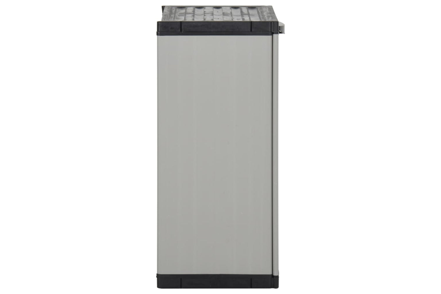 vidaXL 340987 Garden Waste Cabinet Grey And Black 68x40x85cm Pp-4
