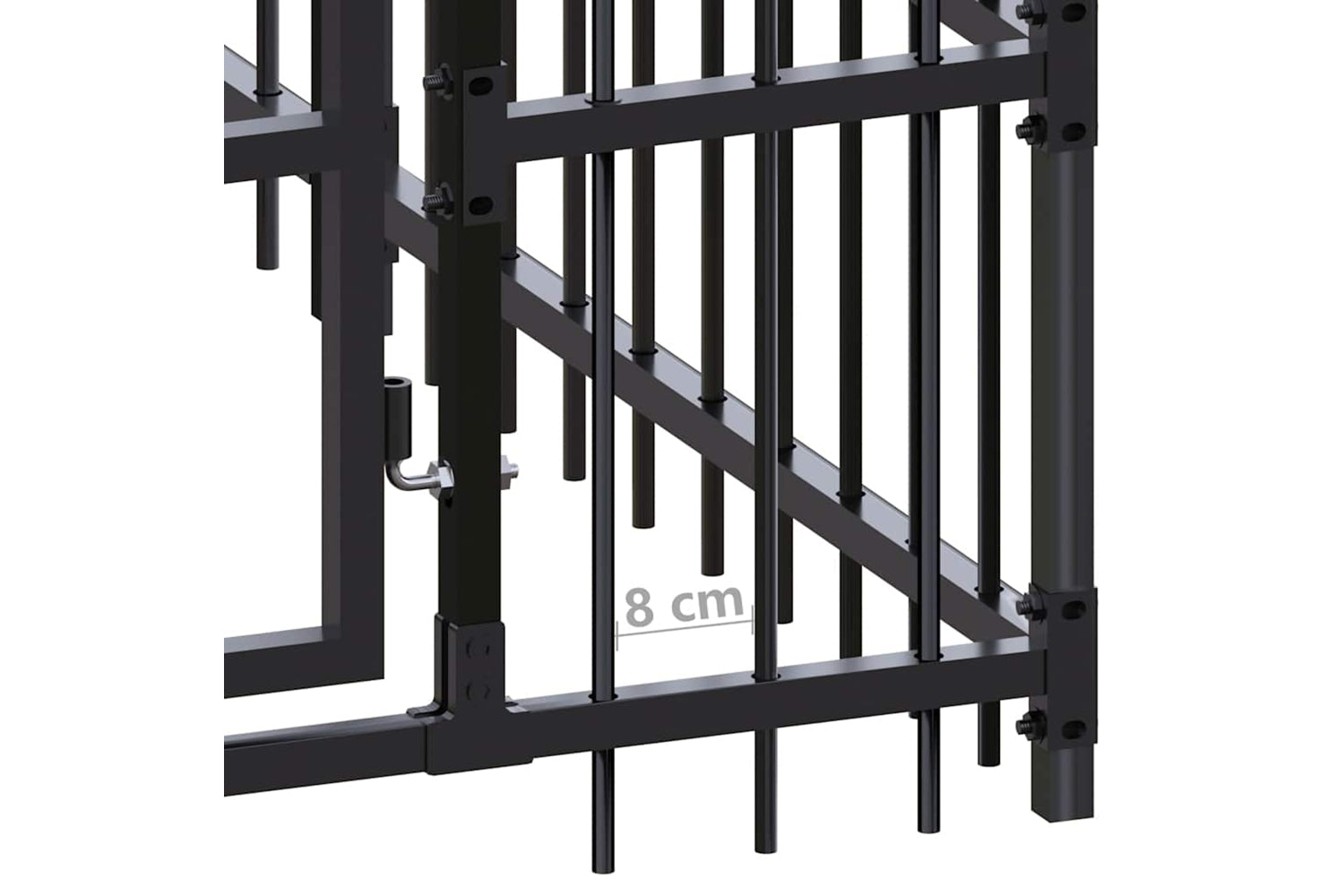 Vidaxl 3098004 Outdoor Dog Kennel Steel 58.98 M2-6