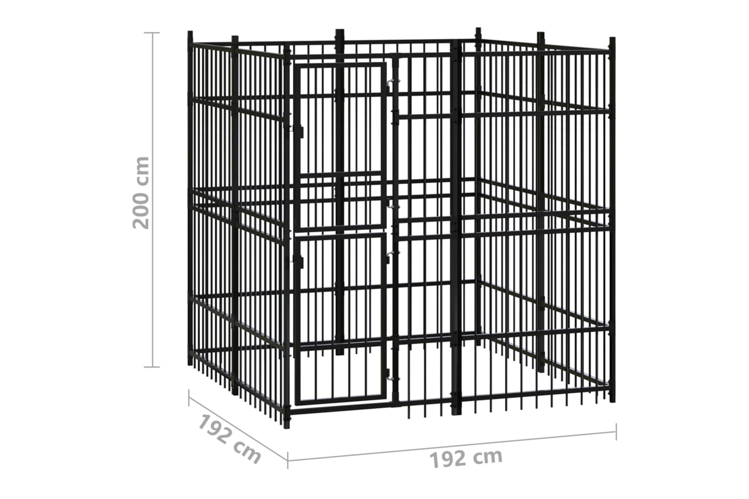 Vidaxl 3097956 Outdoor Dog Kennel Steel 3.69 M2-7