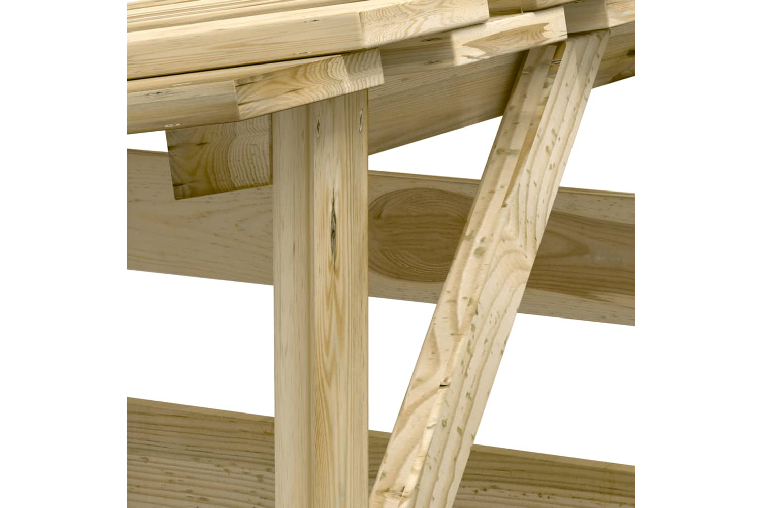 vidaXL 3096650 Pergolas With Roofs 4 Pcs 100x90x200cm Impregnated Pinewood-6