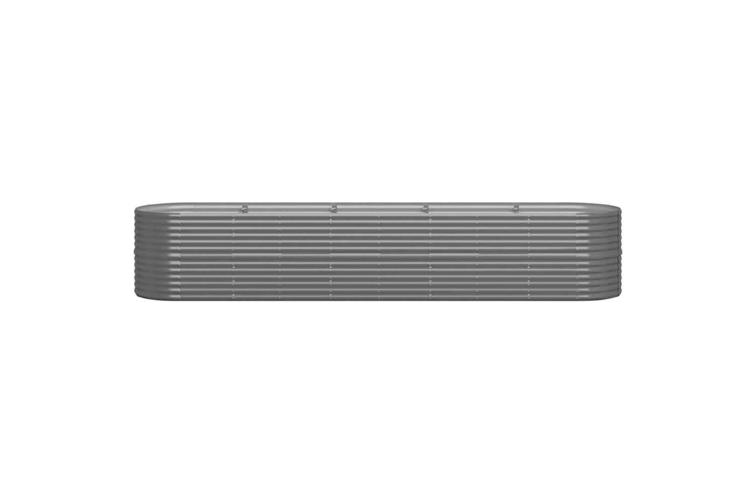vidaXL 318964 Garden Raised Bed Powder-coated Steel 368x80x68cm Grey-2