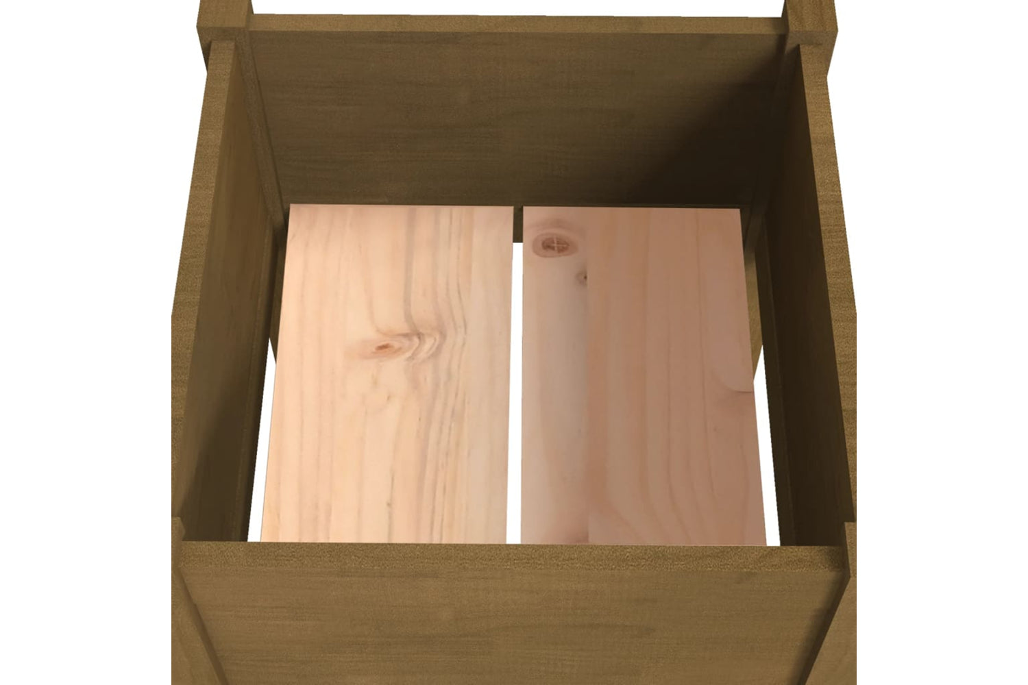 vidaXL 810805 Garden Planter Honey Brown 50x50x70cm Solid Pinewood-4