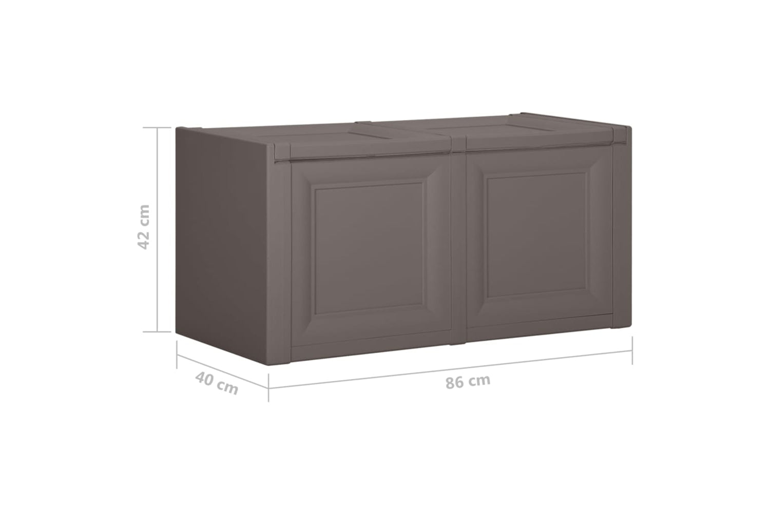 vidaXL 340613 Cushion Box Grey 86x40x42cm-8