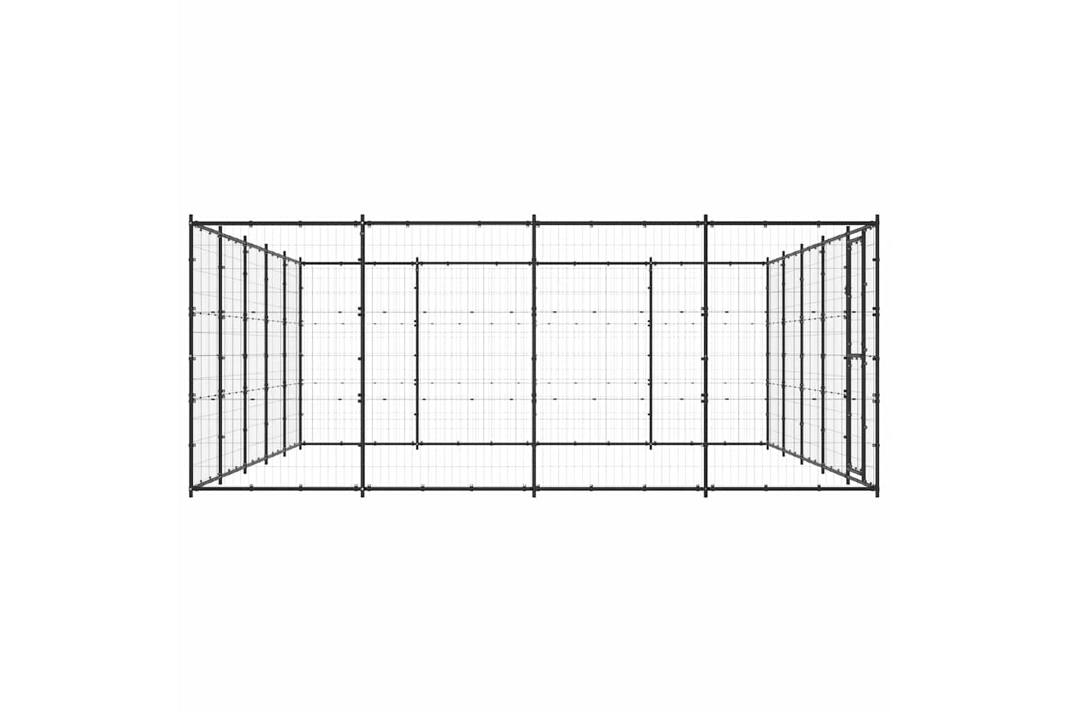 Vidaxl 3082314 Outdoor Dog Kennel Steel 24.2 M2-4