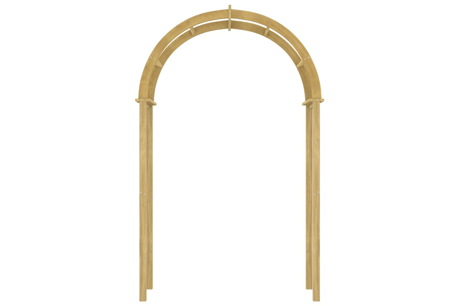 vidaXL 318419 Arch 141x97x243cm Impregnated Solid Wood Pine-2