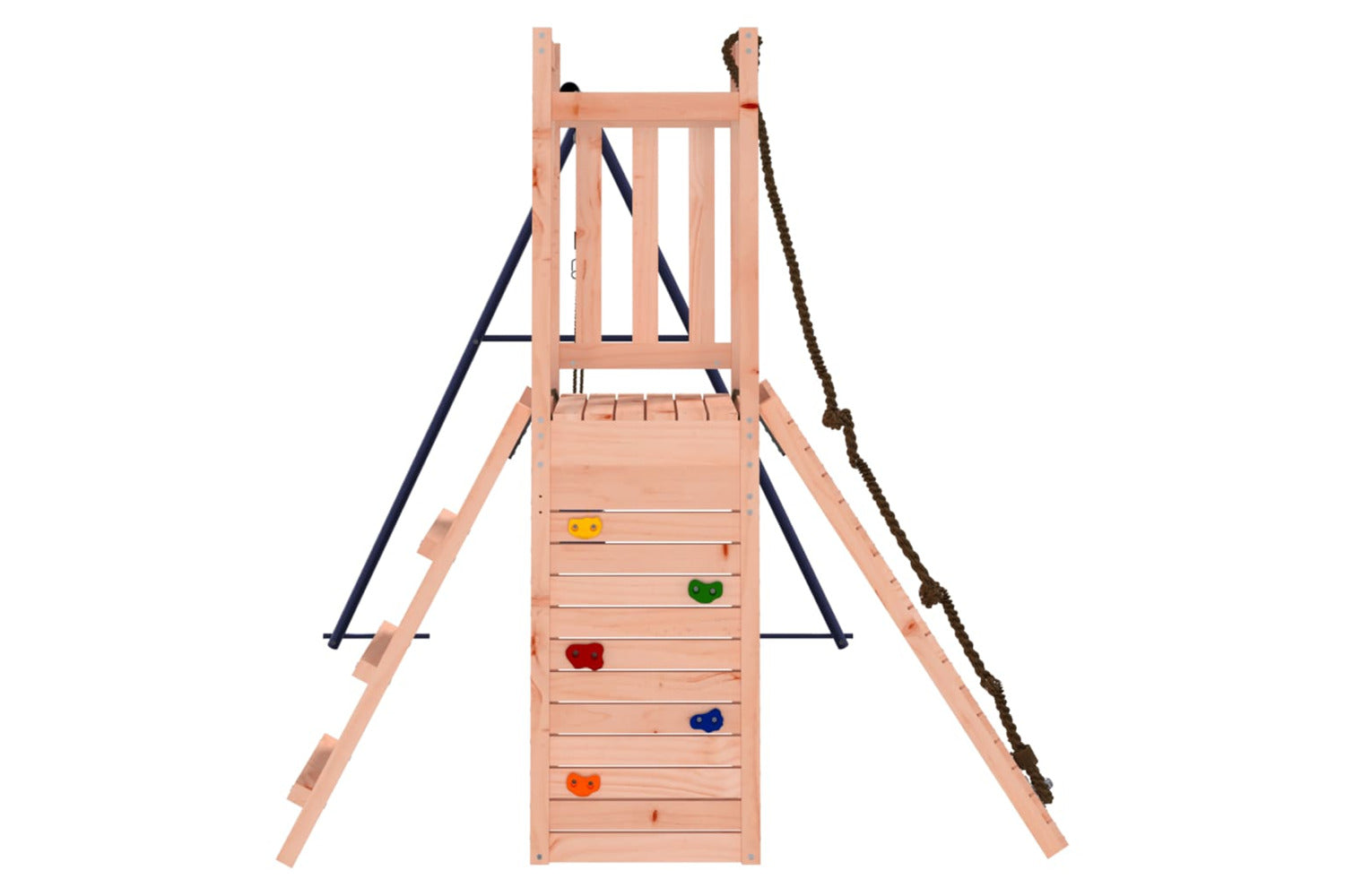 Vidaxl 3155919 Playhouse With Swing Climbing Wall Solid Wood Douglas-4