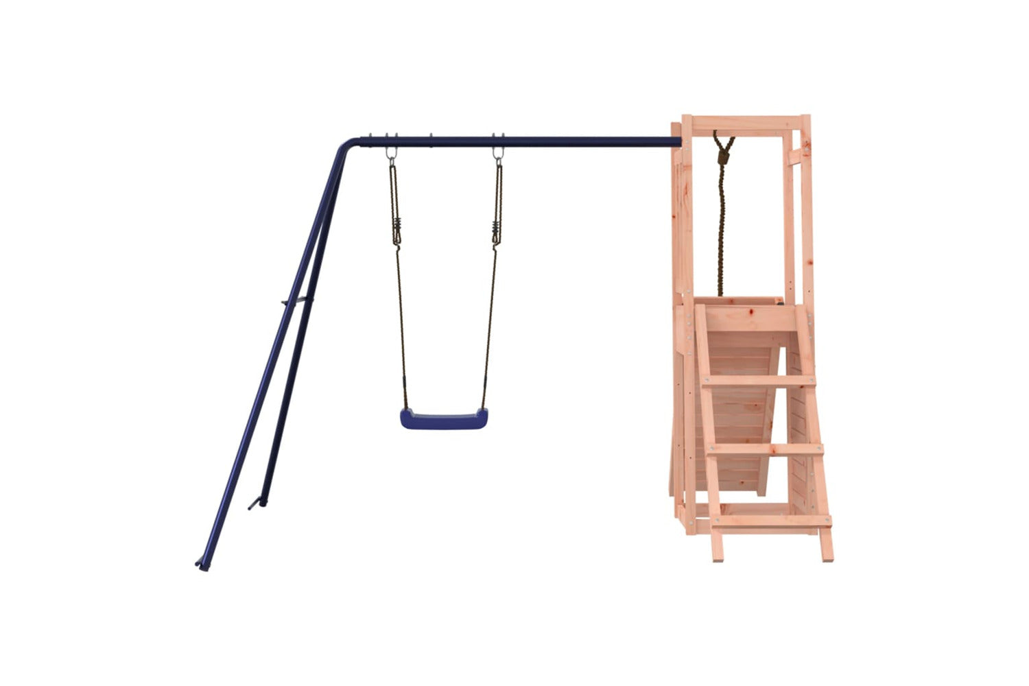 Vidaxl 3155919 Playhouse With Swing Climbing Wall Solid Wood Douglas-6