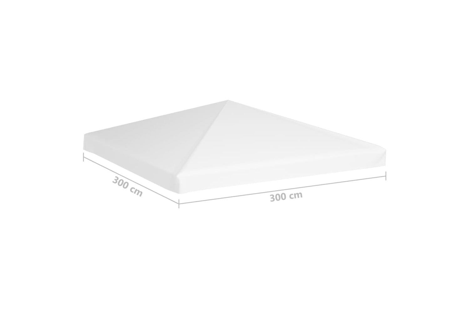 Vidaxl 312080 Gazebo Top Cover 270 G/mâ² 3x3 M White-7