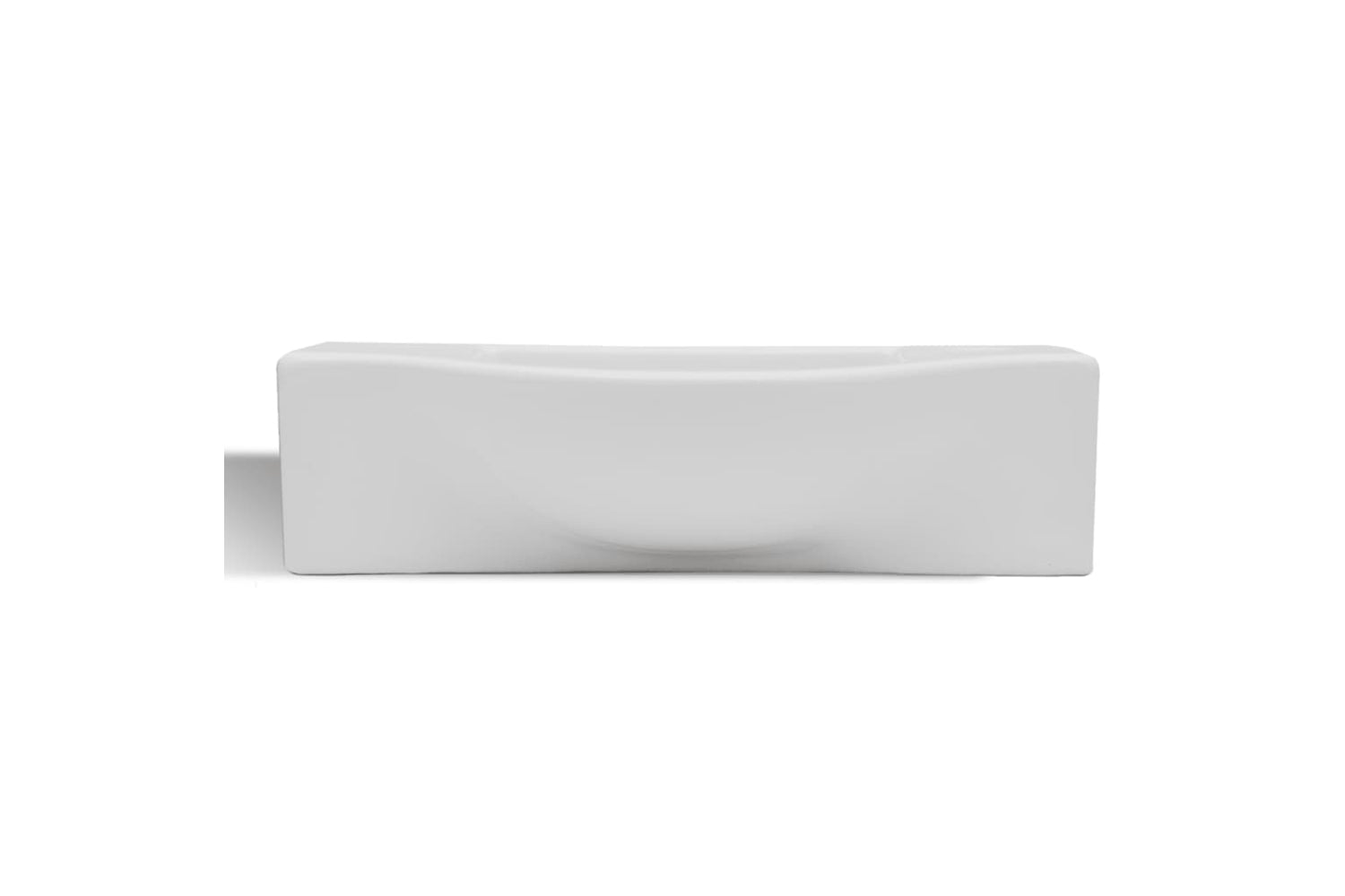 Vidaxl 141930 Ceramic Bathroom Sink Basin With Faucet Hole White-3
