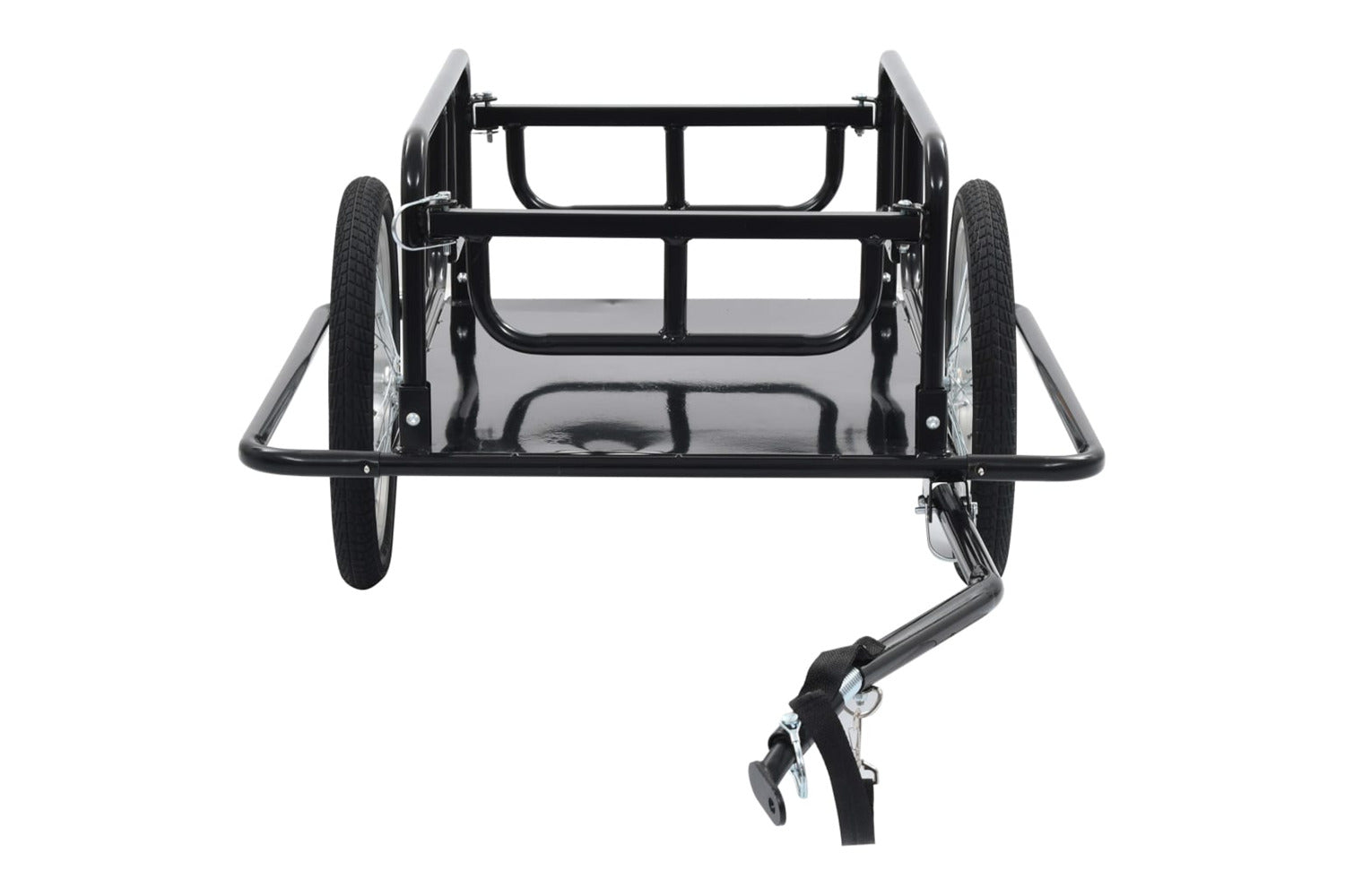 vidaXL Bike Trailer 130x73x48.5cm Steel Black-3