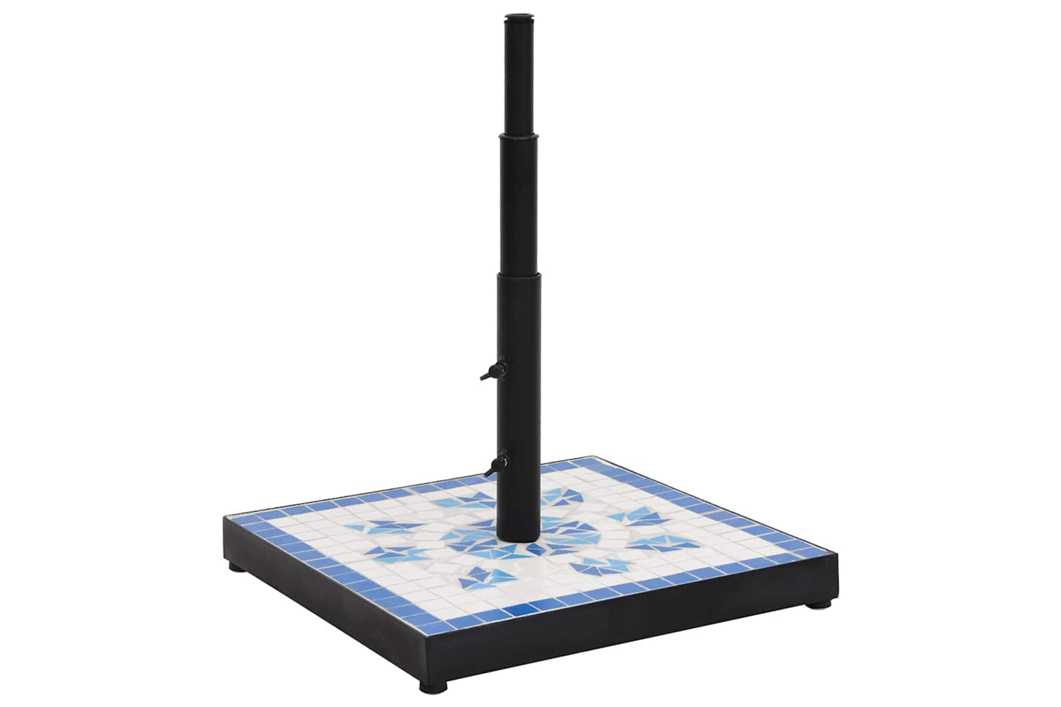 Vidaxl Parasol Base Blue And White Square 12 Kg-2