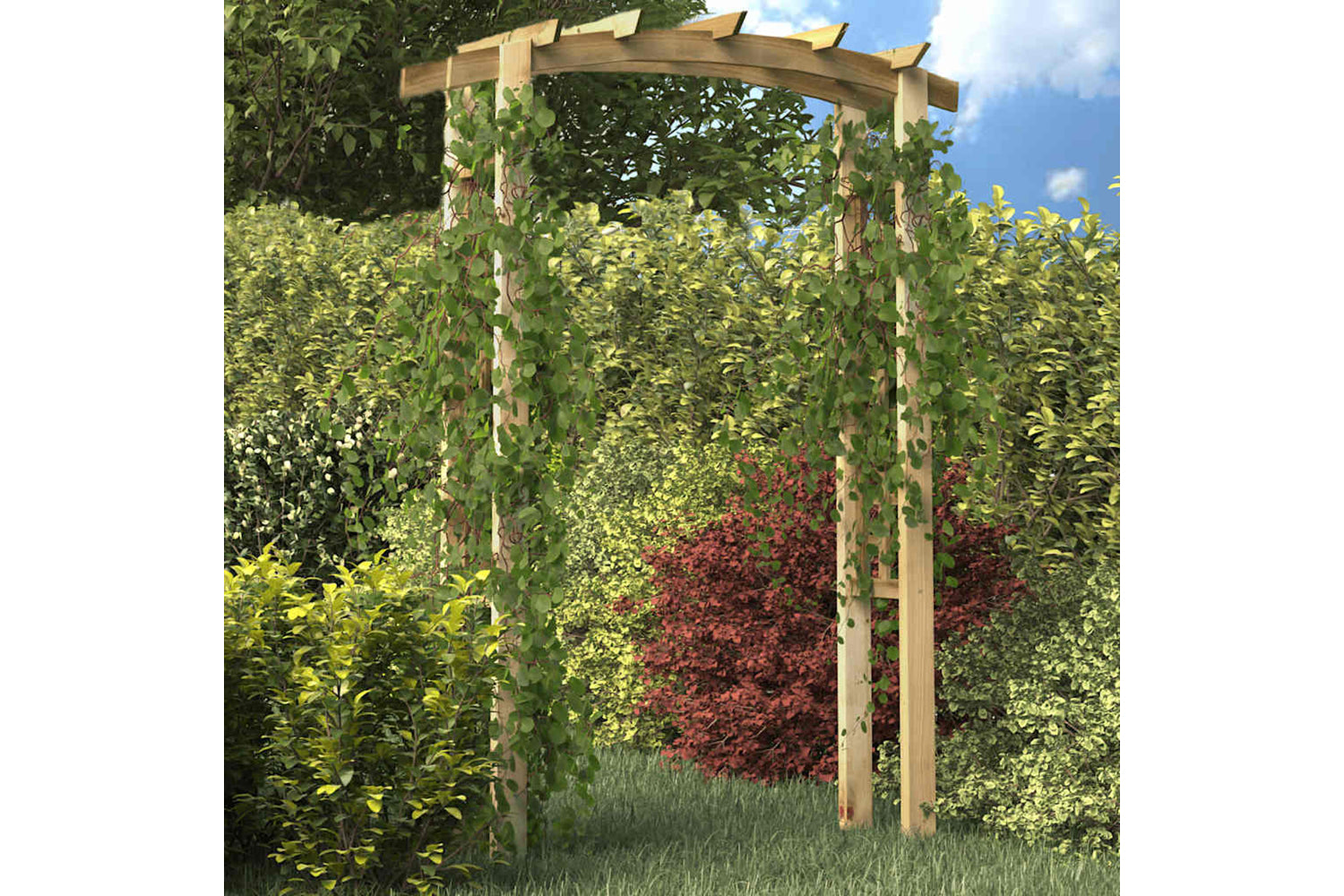 vidaXL 41662 Trellis Arch 150x60x210cm Wood-2